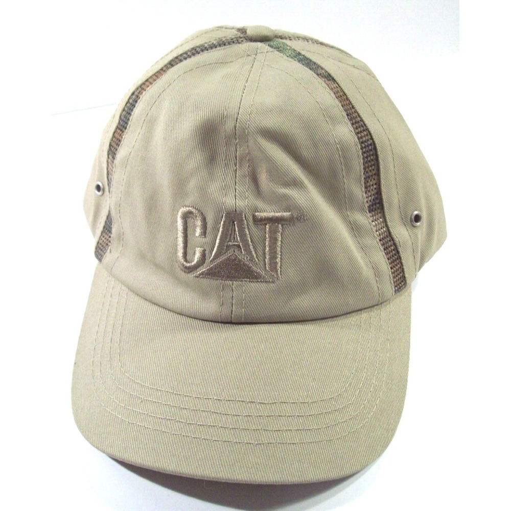 Men's CAT Ball‎ Cap Hat, Beige, Tan